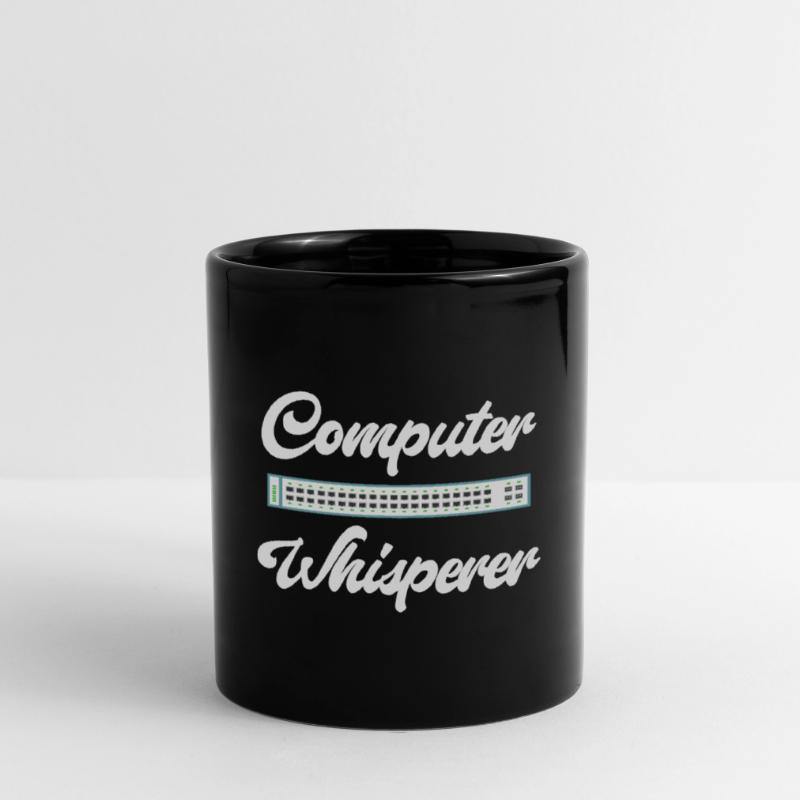 Computer Whisperer IT Tech Support Network Tasse einfarbig
