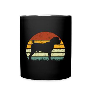 Sud-Africain Boerboel Dog Vintage Retro - Mug uni - noir - Devant