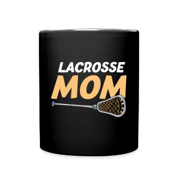 Lacrosse Mom Mother - Full Colour Mug - black - Front