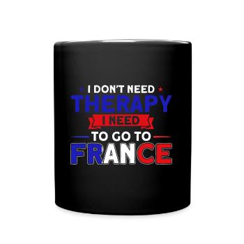 Français Drapeau Français Roots Cadeau - Mug uni - noir - Devant