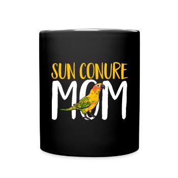 Molinasittich Parrot Bird Sun Parakeet - Full Colour Mug - black - Front