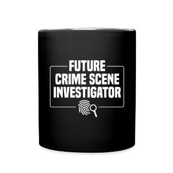 Sécurisation des traces - Kripo Polizei Kriminaltechnik - Mug uni - noir - Devant