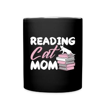 Les amateurs de livres de chats lisent des livres - Mug uni - noir - Devant