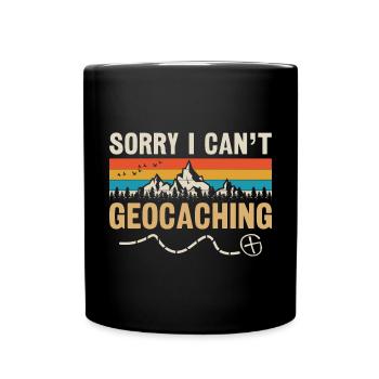 Geocaching Geocacher Cadeau - Mug uni - noir - Devant
