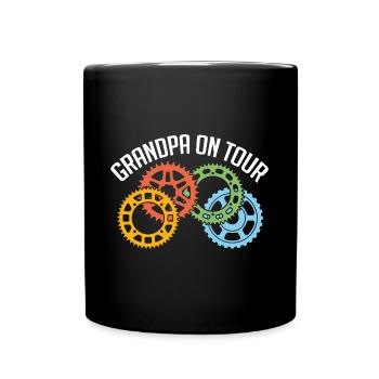 Grand-père grand-père sur Tour Bike Tour - Mug uni - noir - Devant