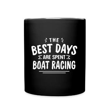 On passe les meilleurs jours à la course de bateaux Bateau d'été - Mug uni - noir - Devant