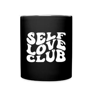 Self Love Club Self Love Citation inspirante - Mug uni - noir - Devant
