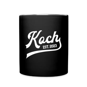 Koch 2023 Ausbildung Bestanden Lehre Kochlehrling - Tasse einfarbig - Schwarz - Vorne