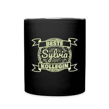Sylvia - Tasse einfarbig - Schwarz - Vorne