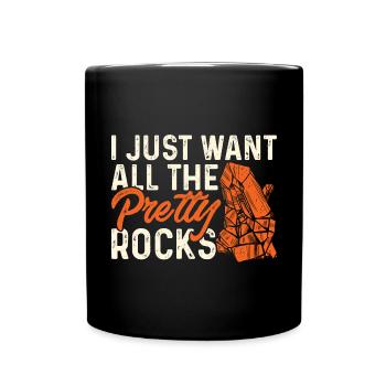 Rockhound Geology Rock Collecting Stone Collectors - Full Colour Mug - black - Front