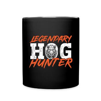 Chasse au sanglier chasseur sanglier - Mug uni - noir - Devant