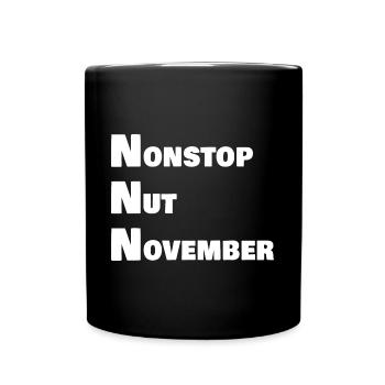 Nonstop nut november - Tasse einfarbig - Schwarz - Vorne