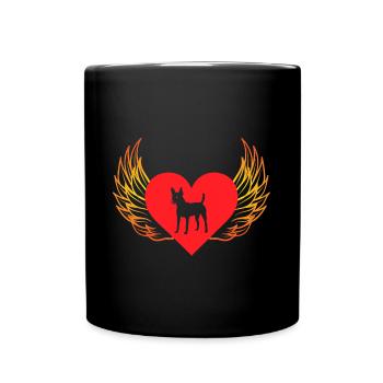 Toy Fox Terrier - Full Colour Mug - black - Front