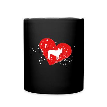 Frenchie, Bully, Bouledogue français, Cadeau - Mug uni - noir - Devant