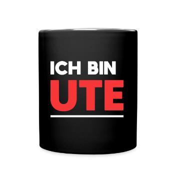 Ute Name Spruch für stolze Utes - Tasse einfarbig - Schwarz - Vorne