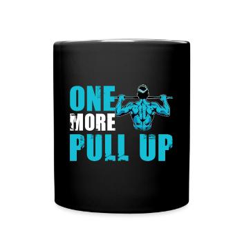 Calisthenics Fitness One more Pull Up - Tasse einfarbig - Schwarz - Vorne