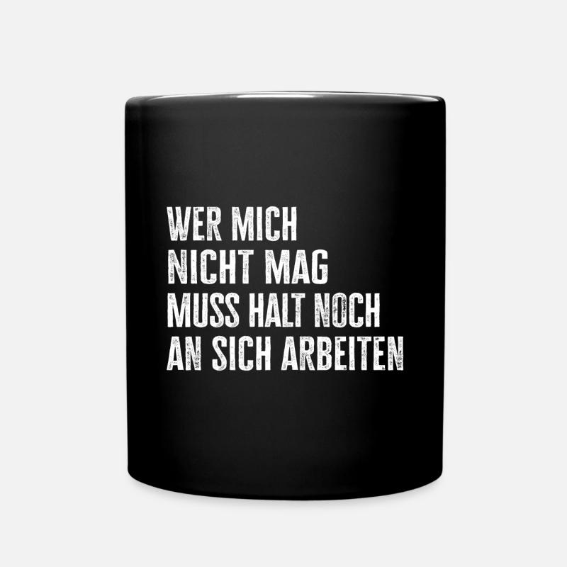 Selbstbewusstsein Selbstliebe ignoriere andere - Tasse einfarbig - Schwarz