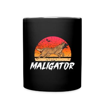 Malinois Belgian Shepherd Mechelaar Dog - Full Colour Mug - black - Front