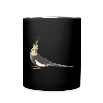 Cockatiel Cockatiel Cockatoo Perroquet Oiseau Cadeau - Mug uni - noir - Devant