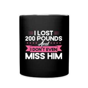 Auflösung der Ehe Geschieden Ex Partner Geschenk - Tasse einfarbig - Schwarz - Vorne