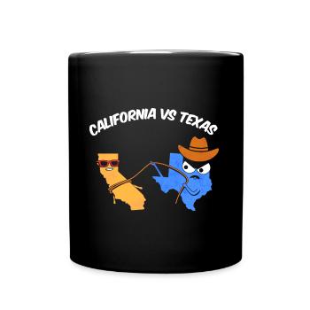 Texas Cowboy Design für stolze Texaner - Tasse einfarbig - Schwarz - Vorne