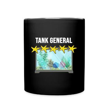 Aquarium Aquarianer Fischzüchter Aquariumfische - Tasse einfarbig - Schwarz - Vorne