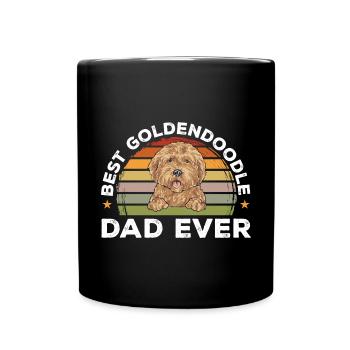 Goldendoodle Doodle Hund - Tasse einfarbig - Schwarz - Vorne