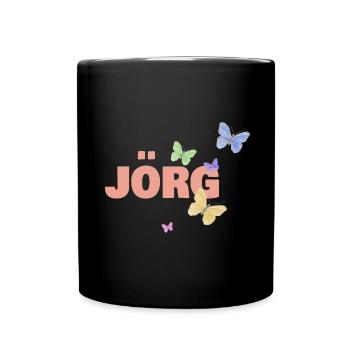 Jörg - Tasse einfarbig - Schwarz - Vorne