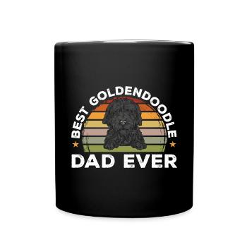 Chien Doodle Black Goldendoodle - Mug uni - noir - Devant