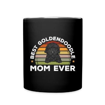 Black Goldendoodle Doodle Dog - Full Colour Mug - black - Front