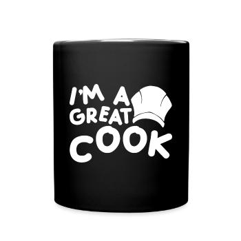 I'm A Great Cook 2 - Tasse einfarbig - Schwarz - Vorne