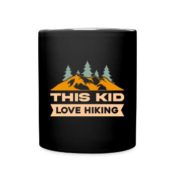 Hiking Mountaineering Mountains Forests Nature - Full Colour Mug - black - Front