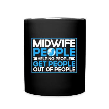 Doula Obstétricien Cadeau - Mug uni - noir - Devant