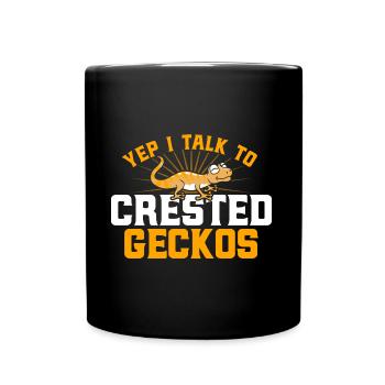 Haubengecko Haubengeckos Kammgecko Cadeau - Mug uni - noir - Devant