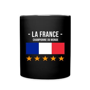 La France championne du monde - Mug uni - noir - Devant