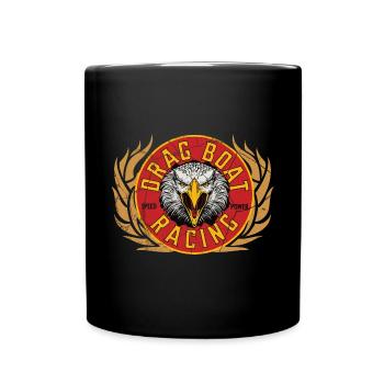 Drag Boat & Drag Boat Race Designs - Tasse einfarbig - Schwarz - Vorne