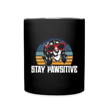 Chien d’épagneul Springer anglais - Mug uni - noir - Devant