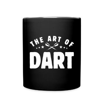 The Art Of Dart - mehr als nur Sport - Kunst - Tasse einfarbig - Schwarz - Vorne
