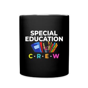 Special education Special education Promoting special needs - Full Colour Mug - black - Front