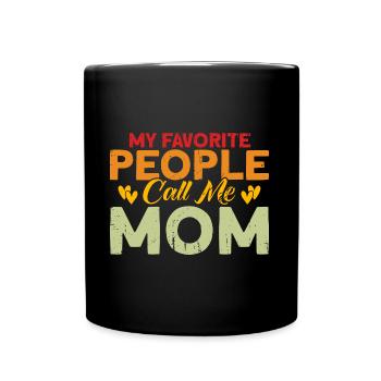 Grand-mère assortie cadeau familial pour la fête des mères - Mug uni - noir - Devant