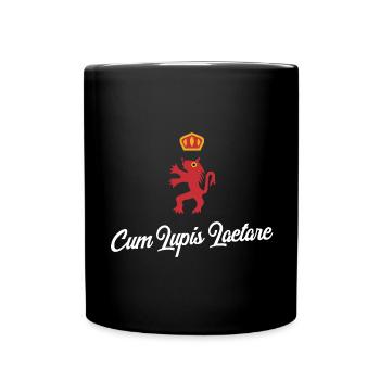 Cum Lupis Laetare - Carnaval de La Louvière - Mug uni - noir - Devant