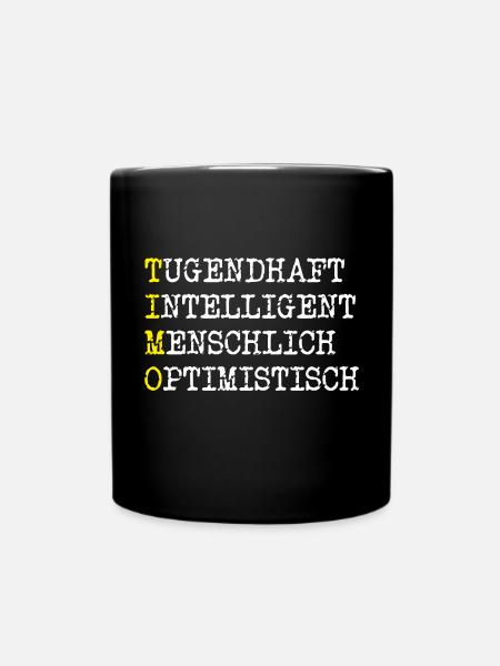 Positive Eigenschaften Timo - Tasse einfarbig - Schwarz