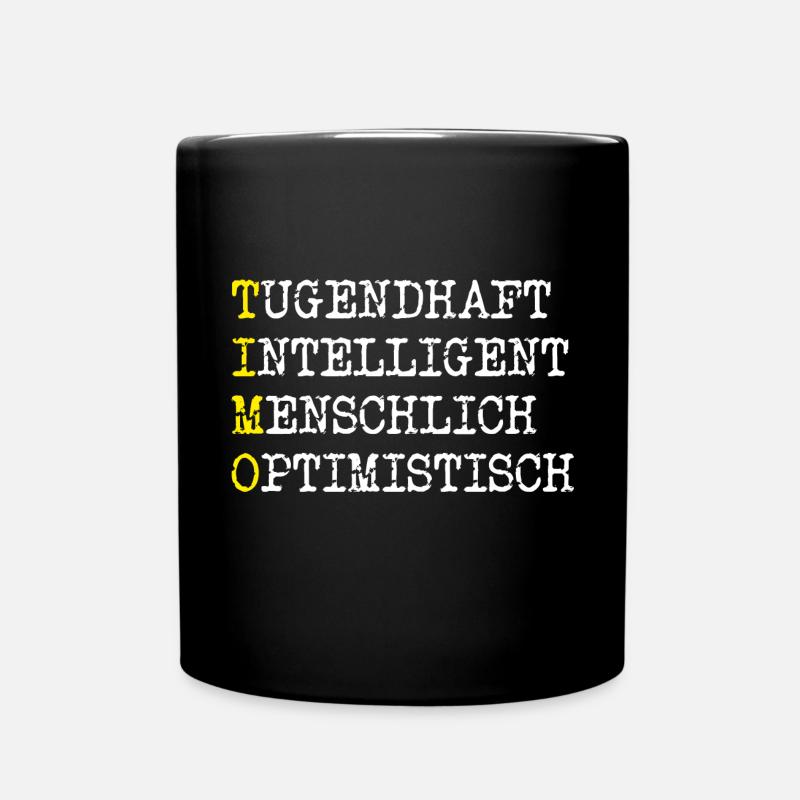 Positive Eigenschaften Timo - Tasse einfarbig - Schwarz