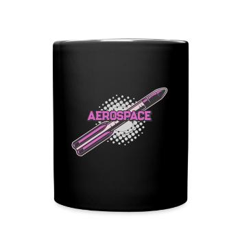 Space Rocket Vintage - Mug uni - noir - Devant