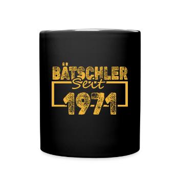 seit 1971 - Tasse einfarbig - Schwarz - Vorne