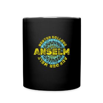 Vorname Anselm - Tasse einfarbig - Schwarz - Vorne