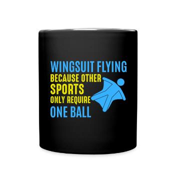 Wingsuit volant Base Jumping Parachutisme Wingsuit - Mug uni - noir - Devant