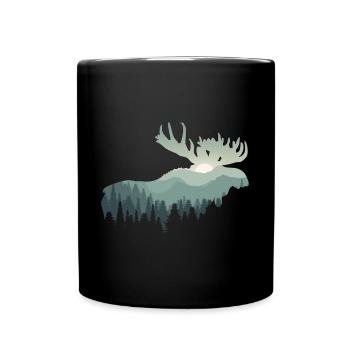 Moose - Full Colour Mug - black - Front