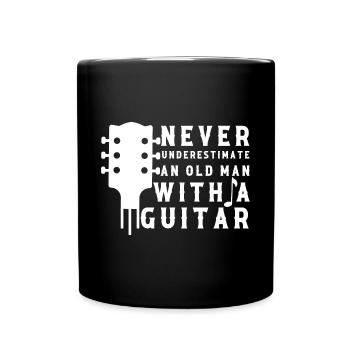 Gitarre Musik Gitarisst Gitarren Spruch - Tasse einfarbig - Schwarz - Vorne