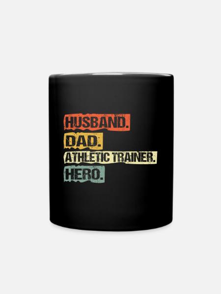 Athletic Trainer Dad Ehemann Sprüche Lustige - Tasse einfarbig - Schwarz